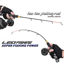 Rods Fishing Accessories Fishing Rod Combo 22.4 inch River Lake Winter Ice Fishing Rod for Beginner Sea Fishing Pole Tackle Tools