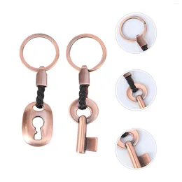 Keychains Key Keychain Lock Chain Personalised Car Keyring Creative Po Couplering Rings Keyrings Men Rope For