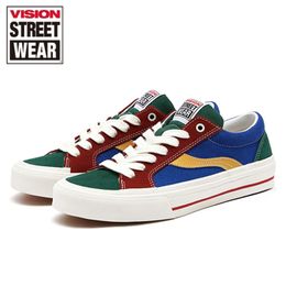 VISION STREET WEAR Shoes Sneakers Women Fashion Sport Skateboarding Low Top Suede Canvas Unisex Skate 240223