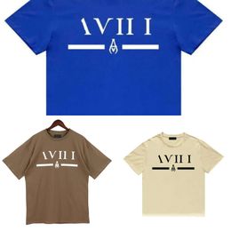 Designer Mens Tshirt Womens T Shirt Couple Street Fashion Brand Print Amirs Short Sleeve Casual Loose Men's T-shirt Round Neck Size XS