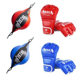 Training Reaction Speed Balls PU Leather Double End Punching Bag Musculation Training Sandbag Gym Fitness Sports Equipment 240226