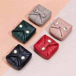 Cosmetic Bags Women Bag Makeup Pouch Travel Earphone Keys Box Lipstick Organiser Case Mini Coin Purse Genuine Leather Storage