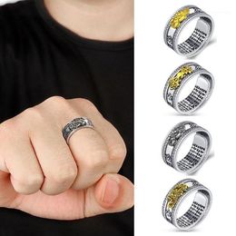 Feng Shui Pixiu Charms Ring Amulet Protection Wealth Lucky Open Adjustable Ring Buddhist Jewelry for Women Men Gift1265d