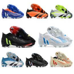 Botas de futebol Predat Edge Sapphire FG Cristal Diamante Verde Campeões Chuteiras Geométricas Roxo Rosa EDIÇÃO LIMITADA Chuteira de futebol Hi-Res Azul Escuridão