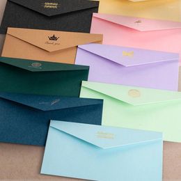 Gift Wrap 20pcs/lot High-grade Envelope Small Business Supplies 22x11cm Invitations Postcards Giftbox Message Letters Wedding Envelopes