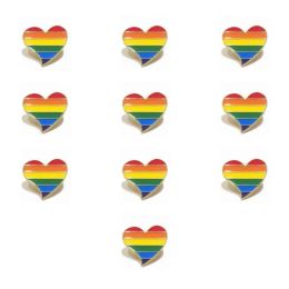Wholesale lesbian gay pride rainbow lapel pins badge custom reasonable price metal enamel pin 2024226