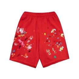 mens painting shorts Casual Splash square men gallerydept shorts basketball Shorts for golf European and American High Street Sports shorts camo Loose shorts T6ZS