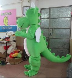 Halloween green / purple dragon mascot Costume for Party Cartoon Character Mascot Sale free shipping support customization