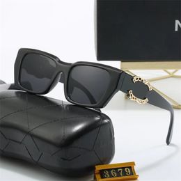 Top Luxus-Designer-Sonnenbrille für Männer und Frauen, rechteckige Sonnenbrille, Unisex, Designer-Schutzbrille, Strand-Sonnenbrille, Retro-Rahmen, Luxus-Design, UV400, mit Box, sehr gut