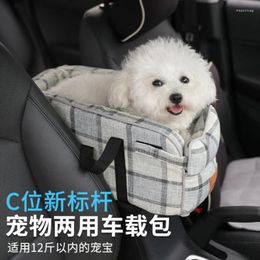 Dog Carrier Car Central Control Pet Bag Breathable Outgoing Portable Cat Small Supplies