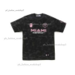 bapes Bape X MIAMI A Bathing Ape Rare Gorilla Head T Shirt Print TEE Short Sleeve bapes shirt 228