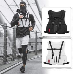 New Multi-function Tactical Vest Outdoor Sports Fitness Men Protective Tops Vest Zipper Pockets Waist Bag T200113249c