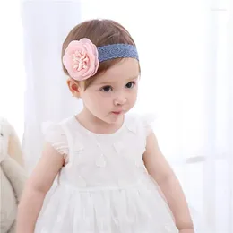 Hair Accessories 2024 Korean Baby Girl Headband Cute Elastic Band Born Flower Toddler Headwear Children