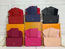 Classic New 2024 handbag Bag Women embossing Leather Handbags Womens Shoulder crossbody VINTAGE Clutch Tote Messenger Shoulder Bag with box