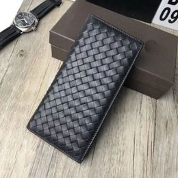 Whole Bag Factory Suppy Various Leather Wallet Hand-woven Genuine Long Wallet Whole Bag For Mens Card Holder Card Case Gif287n