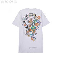 Luxury Heart Summer Mens t Shirt Ch Brand Chromes Letter Sanskrit Cross Pattern T-shirts Designers Pullover Tops Cotton Tshirts Woman Tees Shirts KT2L