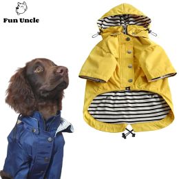Raincoats Luxury Dog Raincoat Pet Rain Jacket Thick Waterproof Puppy Coat Suit Hoodies Clothes For Large Medium Small Dogs Apparel Costume