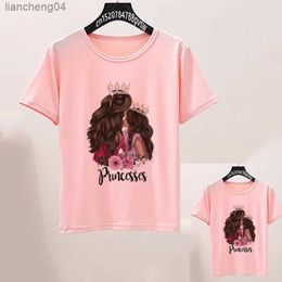 Family Matching Outfits Family Matching Mam and Me Pink T-shirt Mother Daughter Tshirt Mommy And Me Shirt Set Vacation Shirt Set Mothers Day Drop Ship