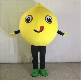 2024 Adult Size Sweety Fruit Lemon Mascot Costume Halloween Christmas Cartoon Character Outfits Suit Advertising Leaflets Clothings