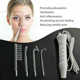 Device Portable Handheld High Frequency Skin Therapy Wand Machine for Acne Treatment Skin Tightening Wrinkle Reducing D5P4