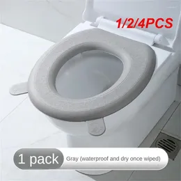 Toilet Seat Covers 1/2/4PCS Waterproof Cushion Silicone Four Seasons Household Washable Paste Foam Cover