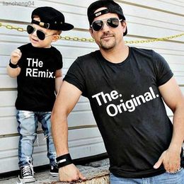 Family Matching Outfits The Original Remix Family Matching Outfits Daddy Mom Kids T-shirt Baby Bodysuit Family Look Father Son Clothes Fathers Day Gift