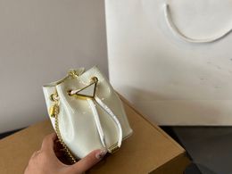 Nylon Handbag Triangle Top Quality Bucket Bag Designer Fashion Hobo Bag Luxury Shoulder Bag Mini Tote Small Long Chain Shoulder Crossbody Purses