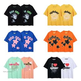 spider Shirt Designer T Shirt 2024 Summer For Men And Women Size Graphic Tee Clothing sp5der T shirt Pink Black White Young Thug Lpm 901