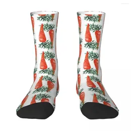 Men's Socks Watercolour Carrots - Eat Your Veggies Adult Unisex Men Women