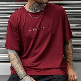 Men's T-Shirts Simple Summer Mens T-shirt High-quality Mens Top Everyday Casual Sports Shirt Trend New Clothing Oversized Loose Short SleeveL2402