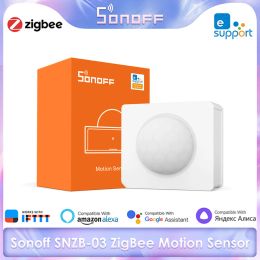 Control SONOFF SNZB03 ZigBee Motion Sensor Human Body Movement Motion PIR Sensor Via Ewelink Remote Control Work With Alexa Google Home