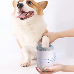 Diapers Automatic Pet Dog Foot Washer CleanerBrush Soft Silicone needle Dog Paw CleanerCup Paw Washing Cup Washer for DogsCats