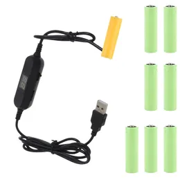 To 1.5V 3V 4.5V 6V 12V LR6 AM3 AA Dummy Battery Cable Replace 1-8pcs Batteries For Radio LED Light Toy Motion Sensor