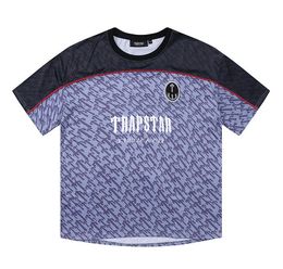 Trapstar Designers T-shirts Print Letter Black and White Grey Rainbow Colour Summer Sports Fashion Tops Short Sleeve Mens Tees 429