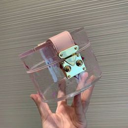 Cosmetic Bag Handbags Purses Transparent Bags High Quality Latest Fashion PVC Jelly Clear Handbags Cosmetic Case Purse2455