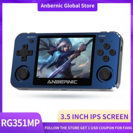 Players Anbernic New RG351MP 3.5 inch IPS screen retro game player 64 bit video game consoles Support external network card wifi
