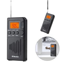 Radio AM FM Stereo Battery Operated Portable Radio Receiver with Headphone Jack Speaker Pocket Radio LCD Display Small Digital Radio