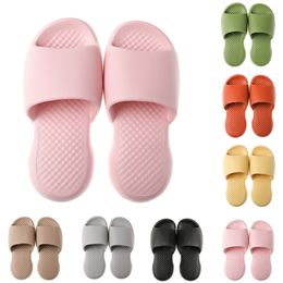 Designer slippers shoes summer and autumn Breathable pink grey yellow khaki orange green hotels beaches GAI other places size 36-45