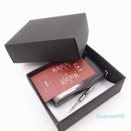 New-Metal Mini Carbon Fibre Men ID Holder Business Card Wallet299M