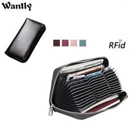 Wallets RFID Genuine Leather Purses & Of Women Large Capacity Men 's Long Gift Organ Multi- Card Wallet Femal261I