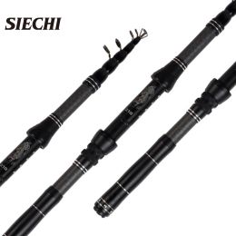 Rods SIECHI Telescopic Fishing Rod M Trout Travel Ultra Light Spinning Casting float fishing 1025G pole
