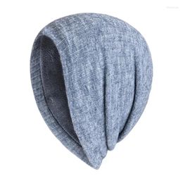 Berets Men Winter Warm Hat Adult Knitted Casual Beanies Skullies Cotton Wool Hats For Brand Outdoor Cap Solid Gorros