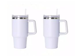 Sublimation Blanks 40oz Tumbler With Handle and Straw Lid Vacuum Insulated Double Wall 188 Stainless Steel Travel Mug Water Bottl4949146