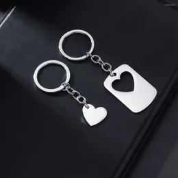 Keychains Stainless Steel Heart Keychain Funny Valentine's Day Gifts For Him Boyfriend Husband