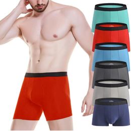 Underpants Men Boxer Shorts Underwear Man Sexy Men's Summer Panties Seamless Ice Silk Breathable Briefs