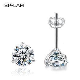 SP-LAM Stud Earrings Women Sterling Silver 925 Classic Style Korean Fashion Small Earring Pendientes Gift 240219