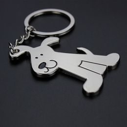 24 Pcs Lot Creative Funny Nice Moving Lovely Dog Keychain Keyring Key Chain Ring Children Kids Boy Girls Key Holder228V