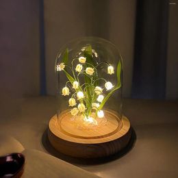 Night Lights Lily Of The Valley Flowers Light DIY Dome Lighted For Party Christmas Wedding Bedroom Decoration Gift