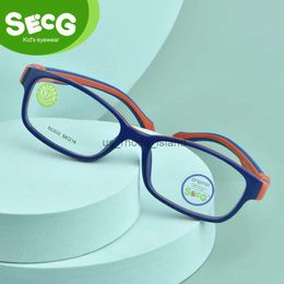 Sunglasses Frames SECG Ultralight Flexible Soft Kids Frame Children Optical Spectacle Frame Glasses for Sight Eyeglass Lunettes De Vue Enfant