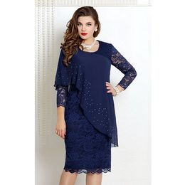 Large size dress, solid color patchwork, sleeves, fashionable trend, slim fitting evening dress, women's clothing